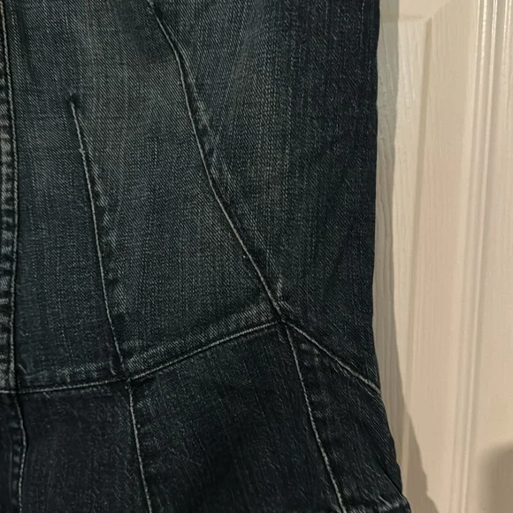 Vintage Y2K Juicy Couture Blue Denim Skirt With Ruffle Size Large - Picture 8 of 16